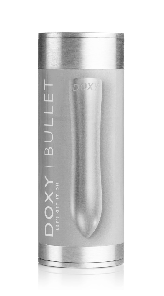 Вибратор Doxy Bullet, 12 см (серебристый)