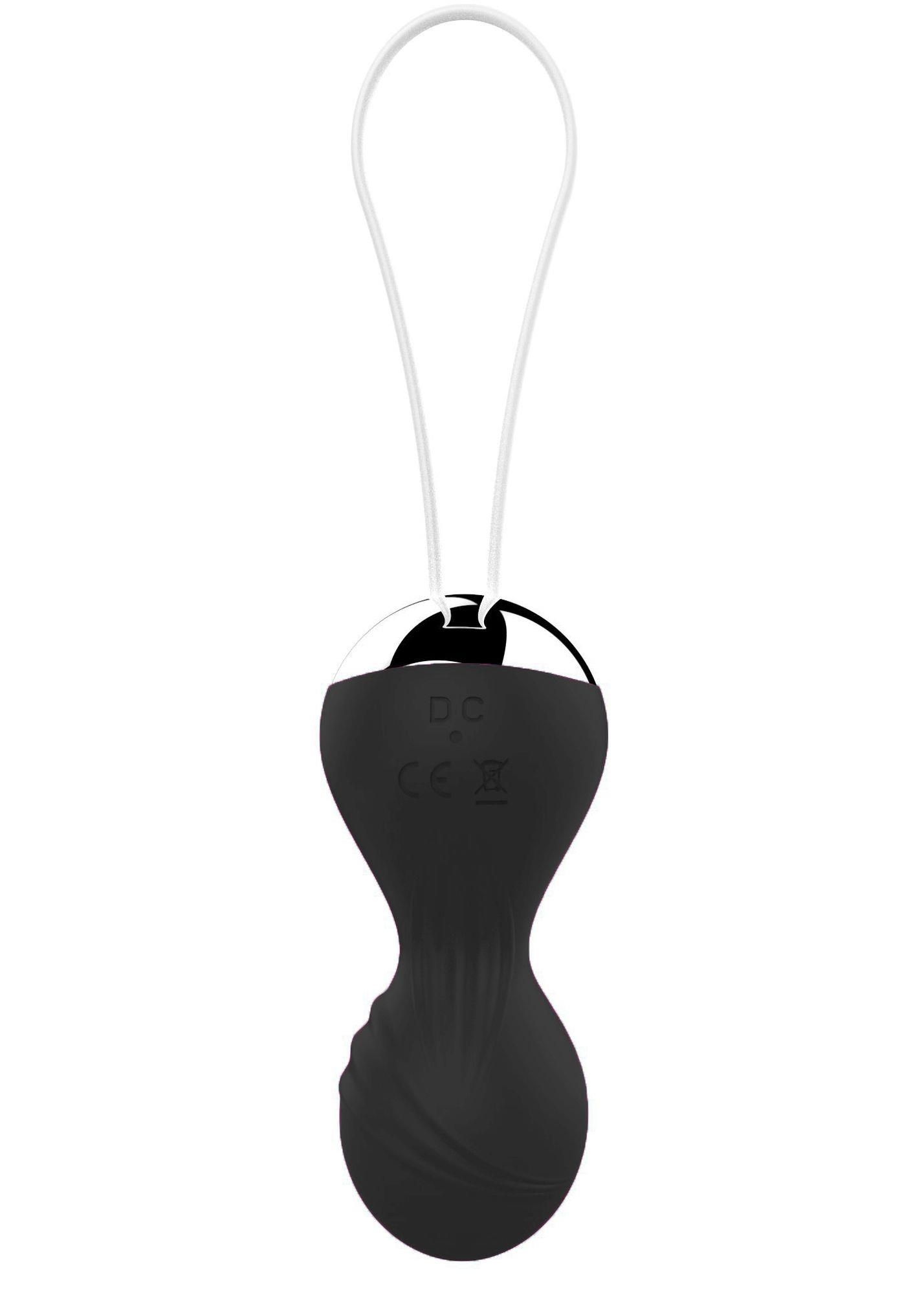 Вагінальні кульки Boss Remote Control Tighten Vibrating Egg, 8 см (чорний)
