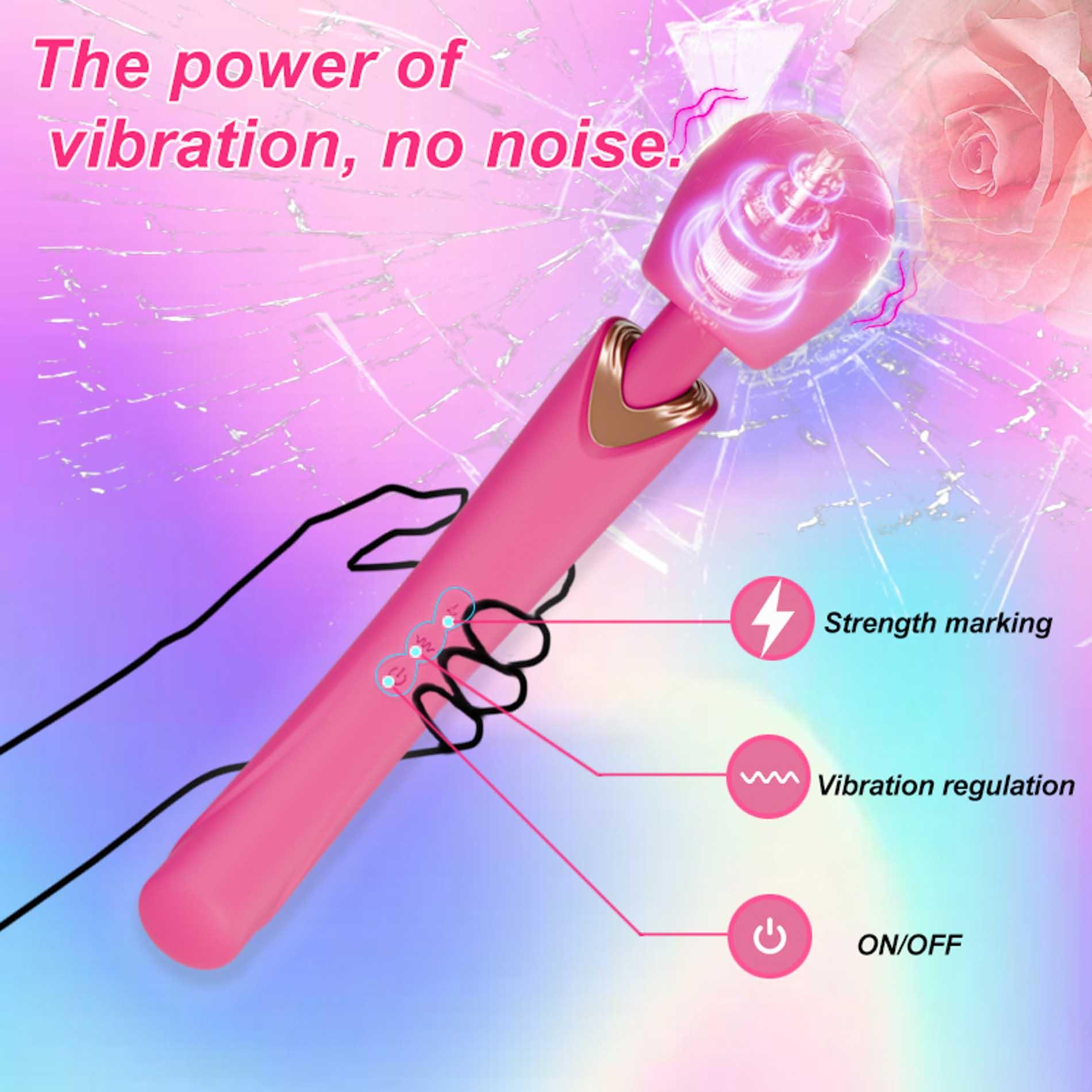 Вибратор B - Series Cute Perfect Wand, 30 см (розовый)