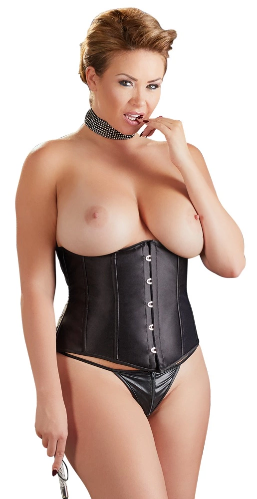 Корсет Cottelli Collection Underbust, 2XL (черный)