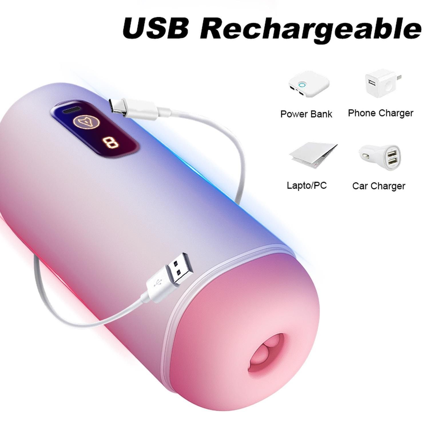 Automatyczny masturbator B - Series Fox USB Rechargeable (różowy)
