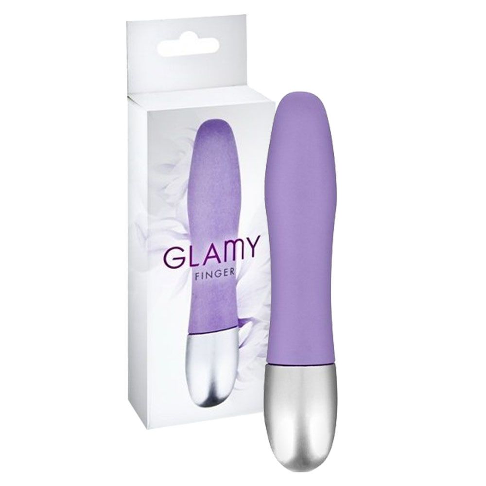 Мини-вибратор Glamy Finger, 11 см (фиолетовый)