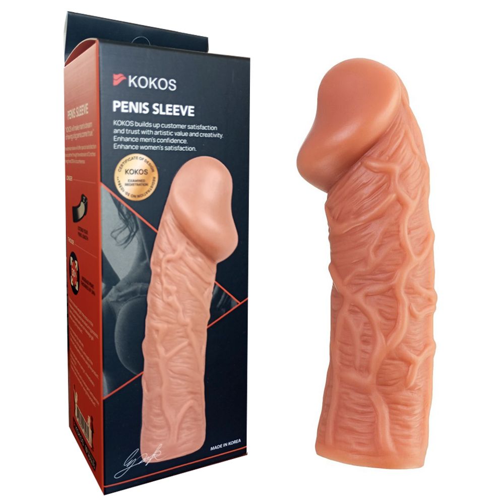 Насадка на пенис Kokos Penis Sleeve PS 001 L, 16.5 см (телесный)