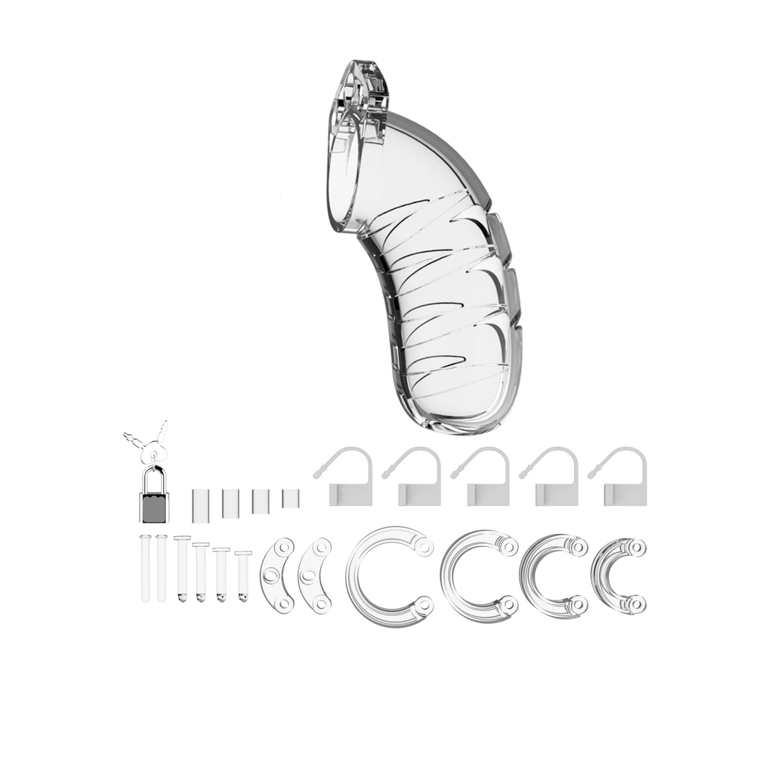 Пояс верности для мужчин ManCage 04 Chastity Cage, 12 см (прозрачный)