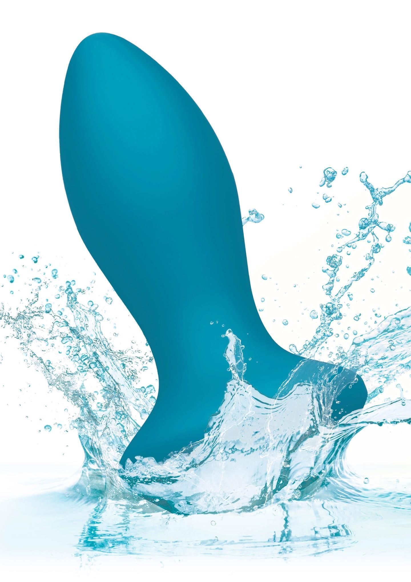 Korek analny Power Gem Vibrating Crystal Probe, 10,7 cm (niebieski)