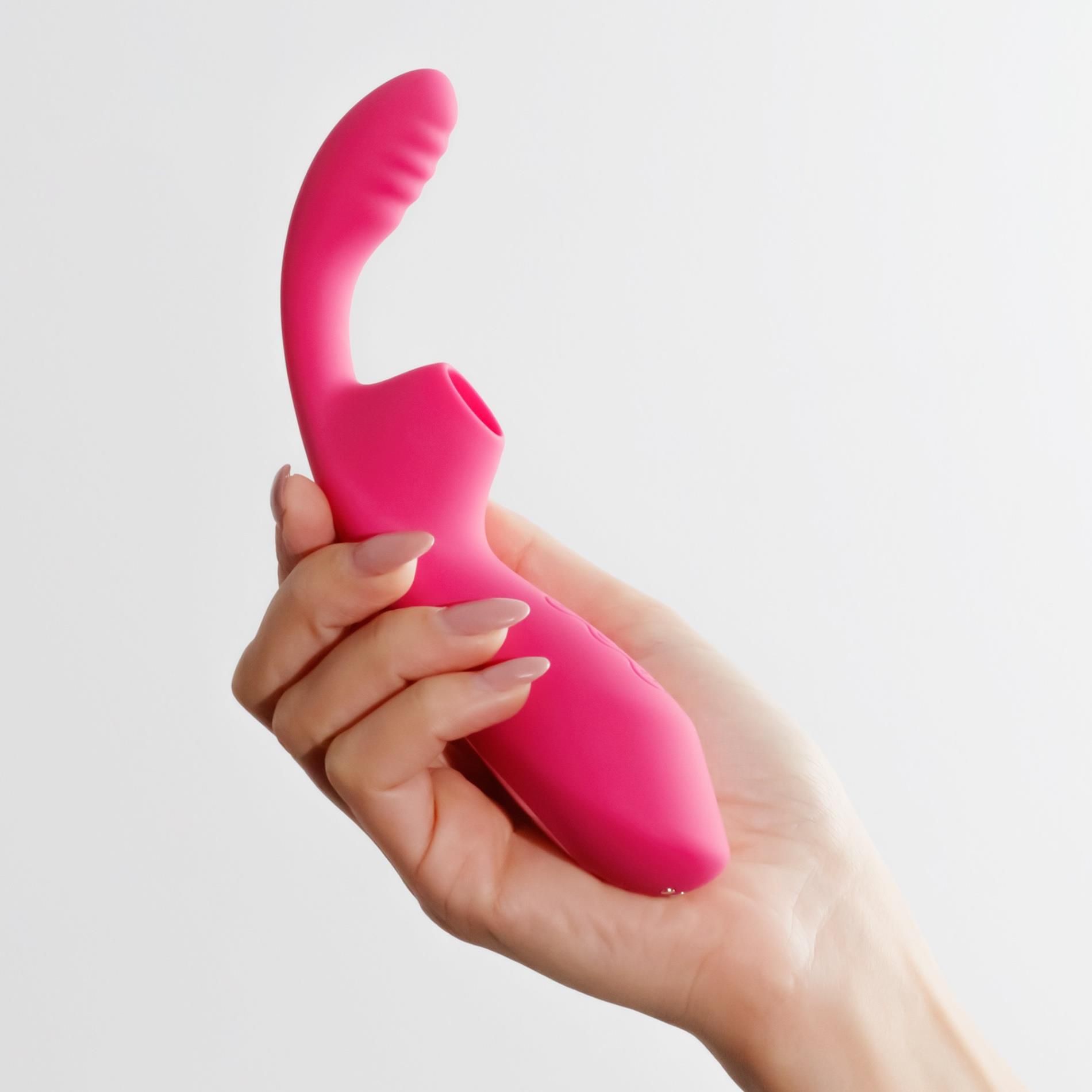 Stymulator łechtaczki Crushious Cyrano, 18 cm (różowy)