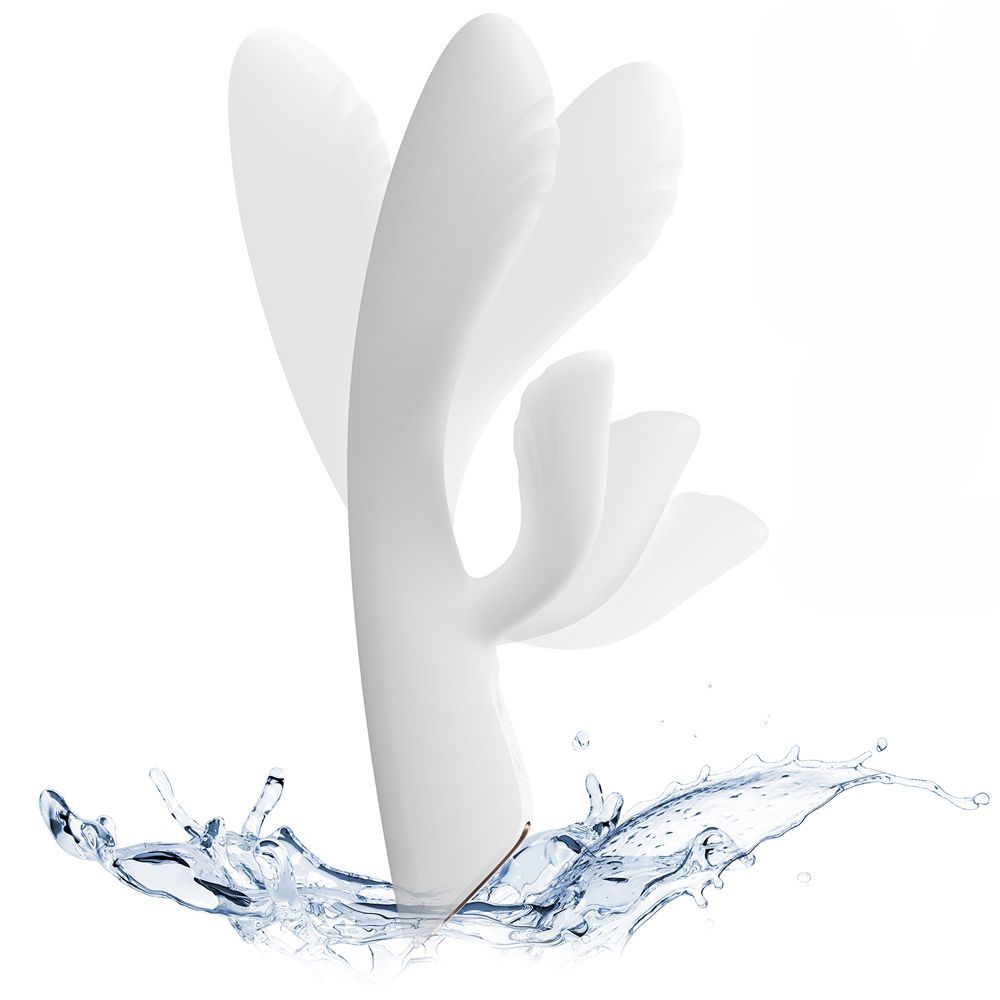 Wibrator królik Dorcel Flexi Rabbit, 21,2 cm (biały)