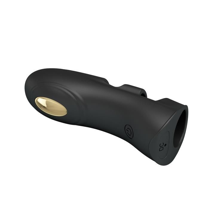 Wibrująca nasadka na palec Pretty Love Pegasus, 10.5 cm (czarny)