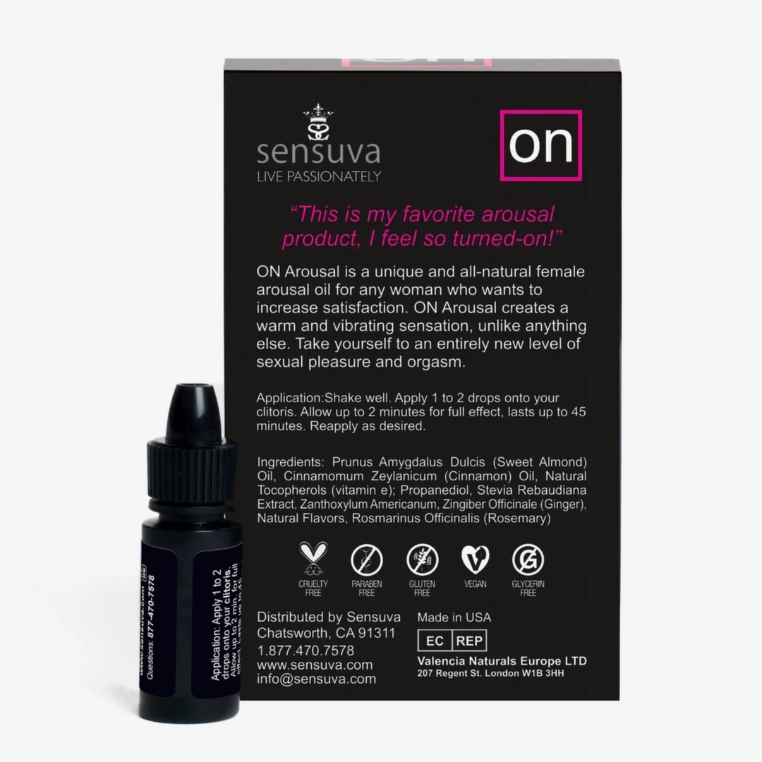Возбуждающее масло Sensuva On Natural Arousal Oil For Her Ultra, 5 мл
