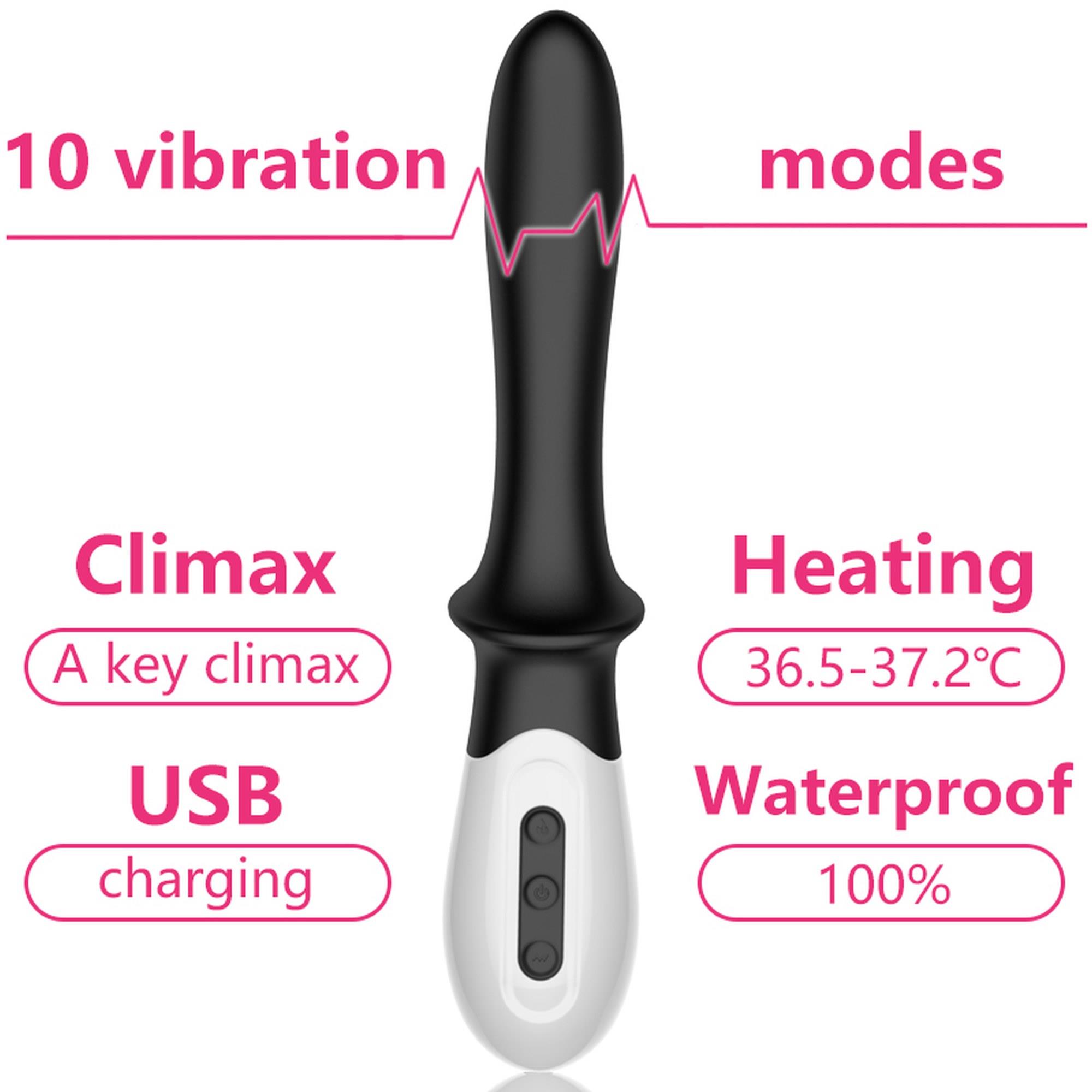 Вибратор B - Series Fox G-spot, 19.6 см (черный)