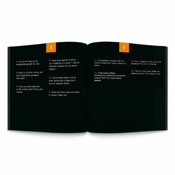 Gra erotyczna Tease & Please Sex Roulette Kamasutra (pomarańczowy)