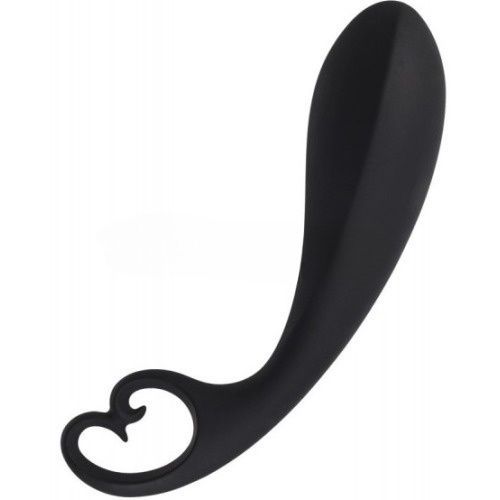 Stymulator analny Alive Black Heart, 16 cm (czarny)