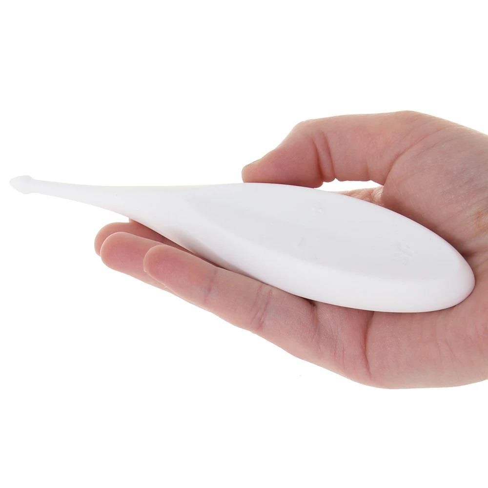 Вибратор для клитора Satisfyer Twirling Fun, 17.5 см (белый)