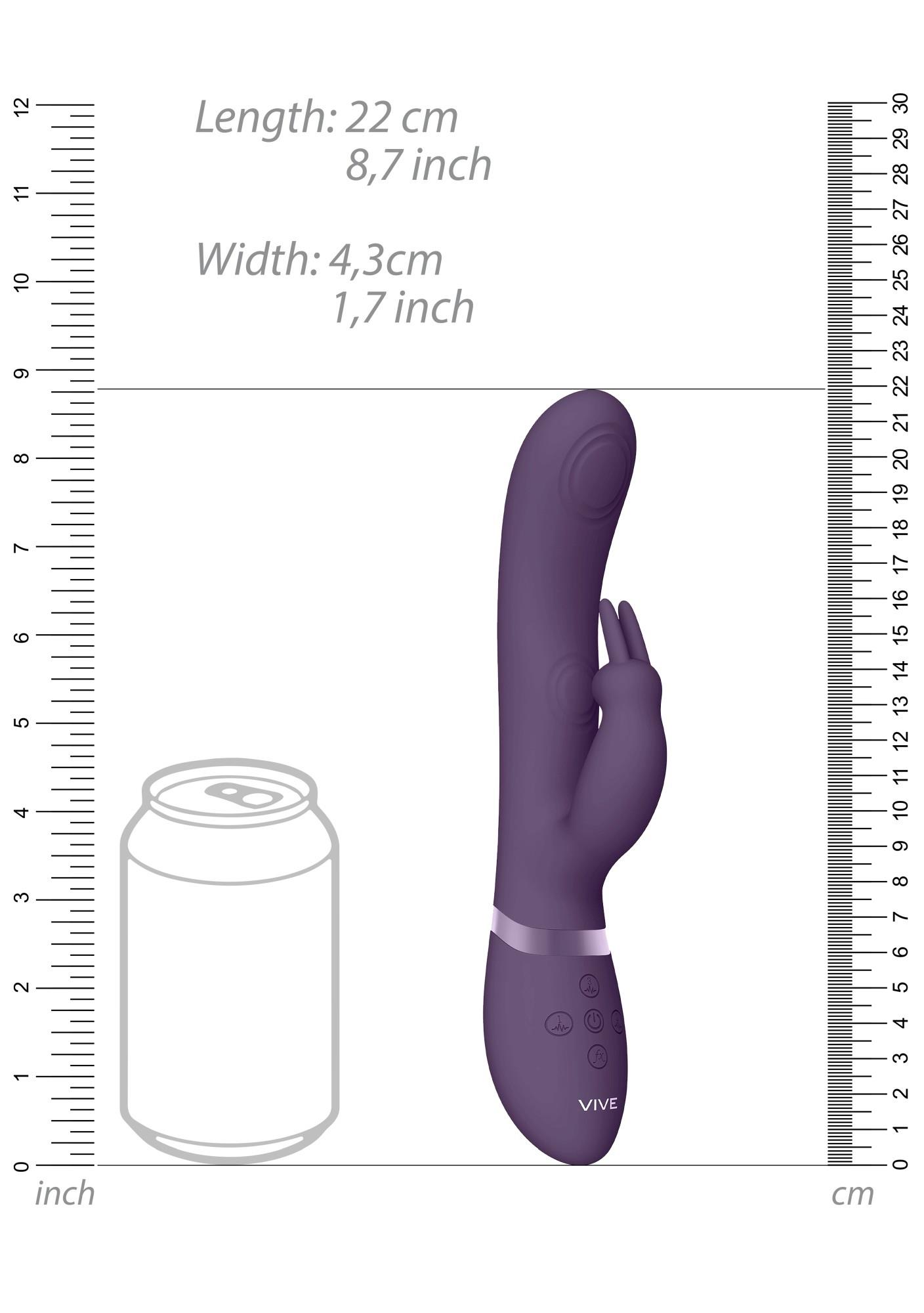 Вибратор-кролик Vive May G-Spot, 22 см (фиолетовый)