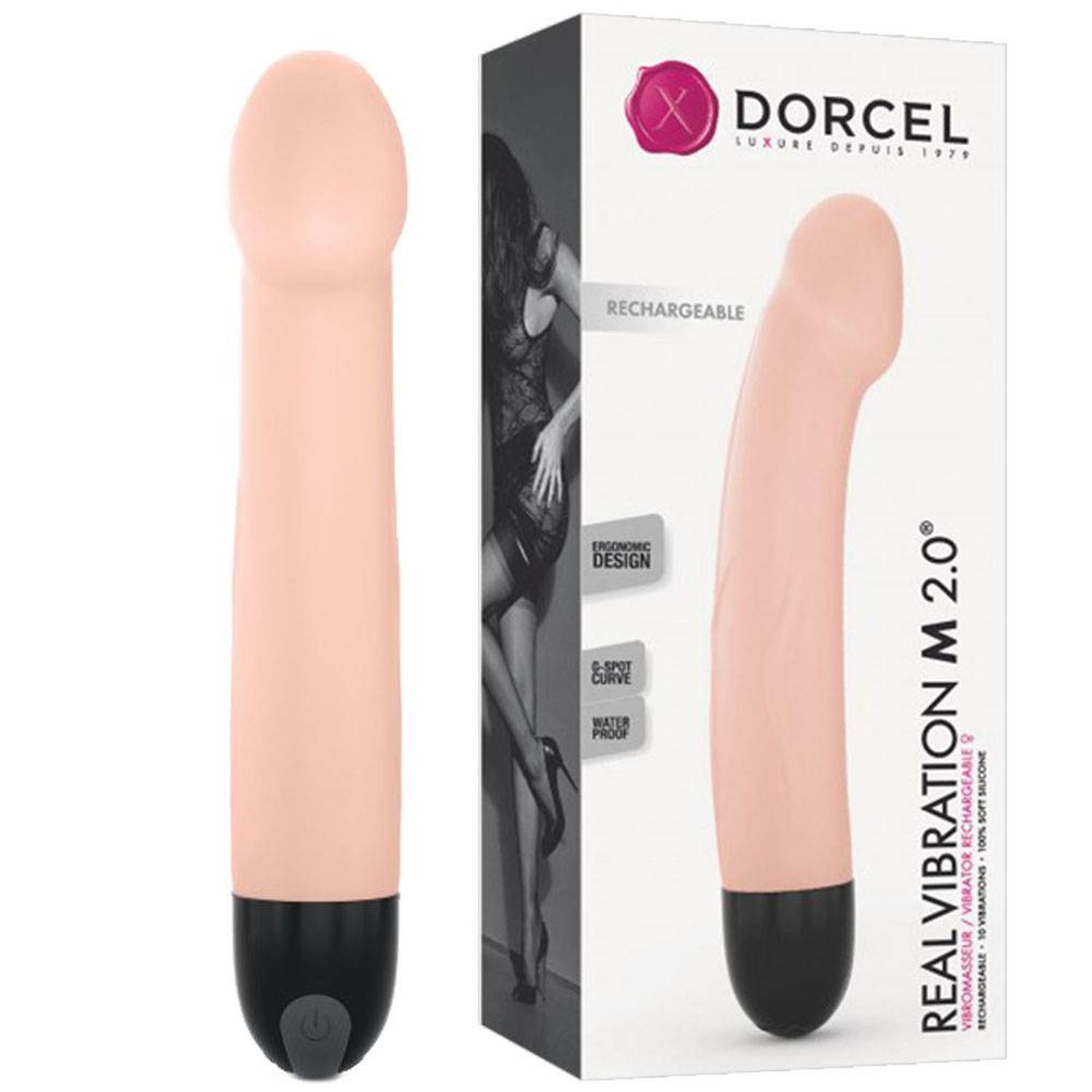 Wibrator do punktu G Dorcel Real 2.0, 22 cm (w kolorze cielistym)