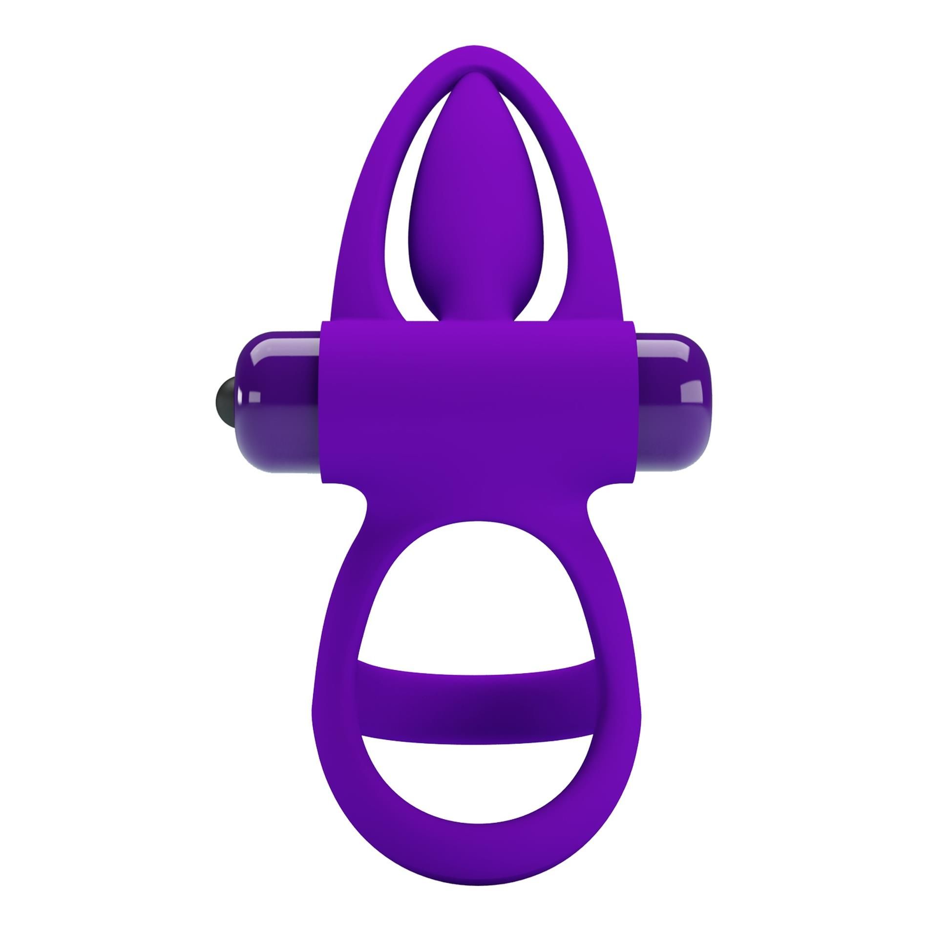 Ерекційне кільце Pretty Love Vibration Cock Ring, 9,9 см (фіолетовий)
