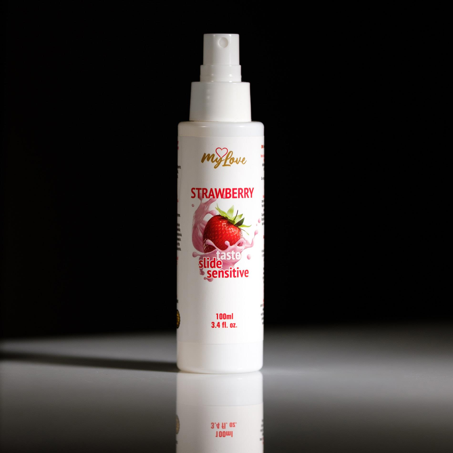 Лубрикант на водной основе MyLove Taste Slide Sensitive Strawberry, 100 мл