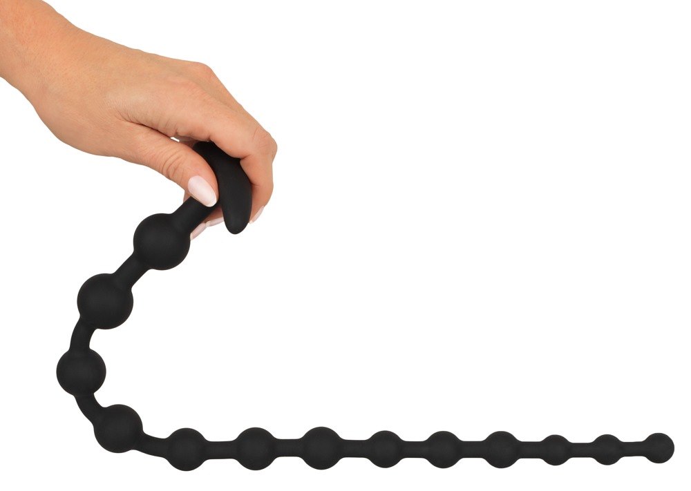 Анальная цепочка Black Velvets Anal Beads, 50 см (черный)