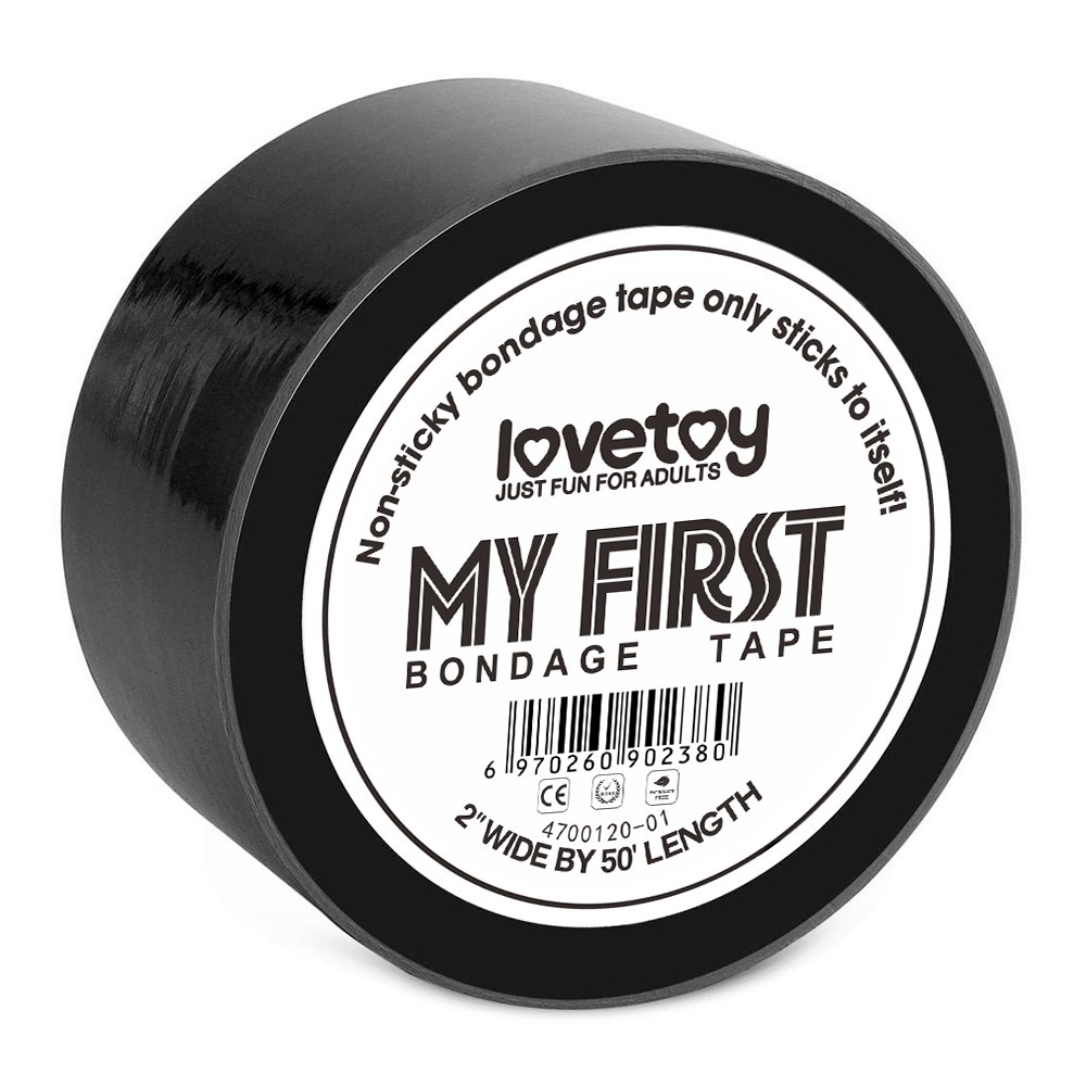 Бондажная лента LoveToy My First Bondage Tape, 15 м (черный)