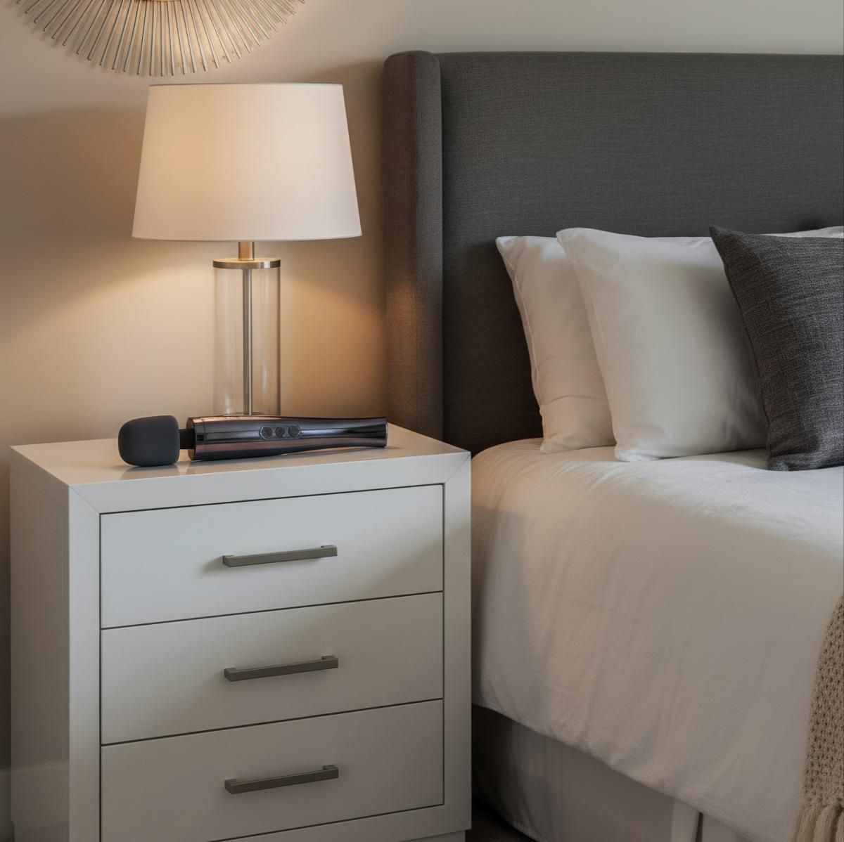 Wibromasażer EasyToys MyMagicWand, 33 cm (szary)