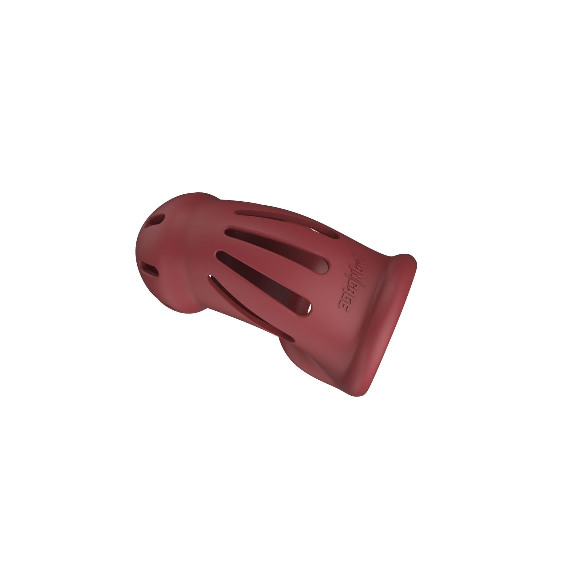 Пояс вірності для чоловіків ManCage Model 28 Chastity Cage, 9.5 см (червоний)