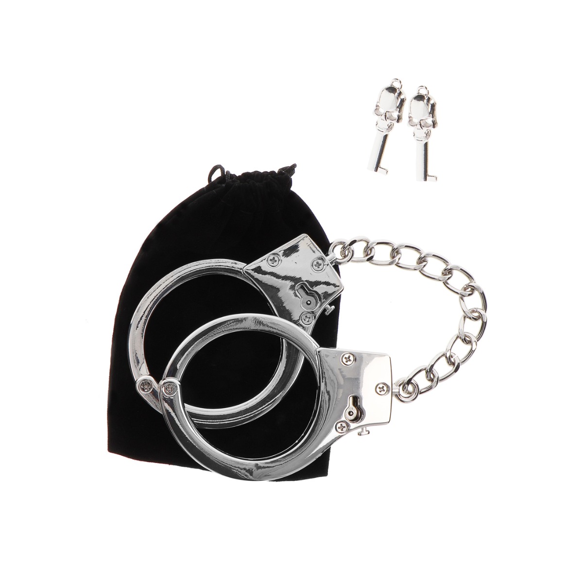 Наручники Taboom Silver Plated BDSM Handcuffs, 6,5 см (серебристый)