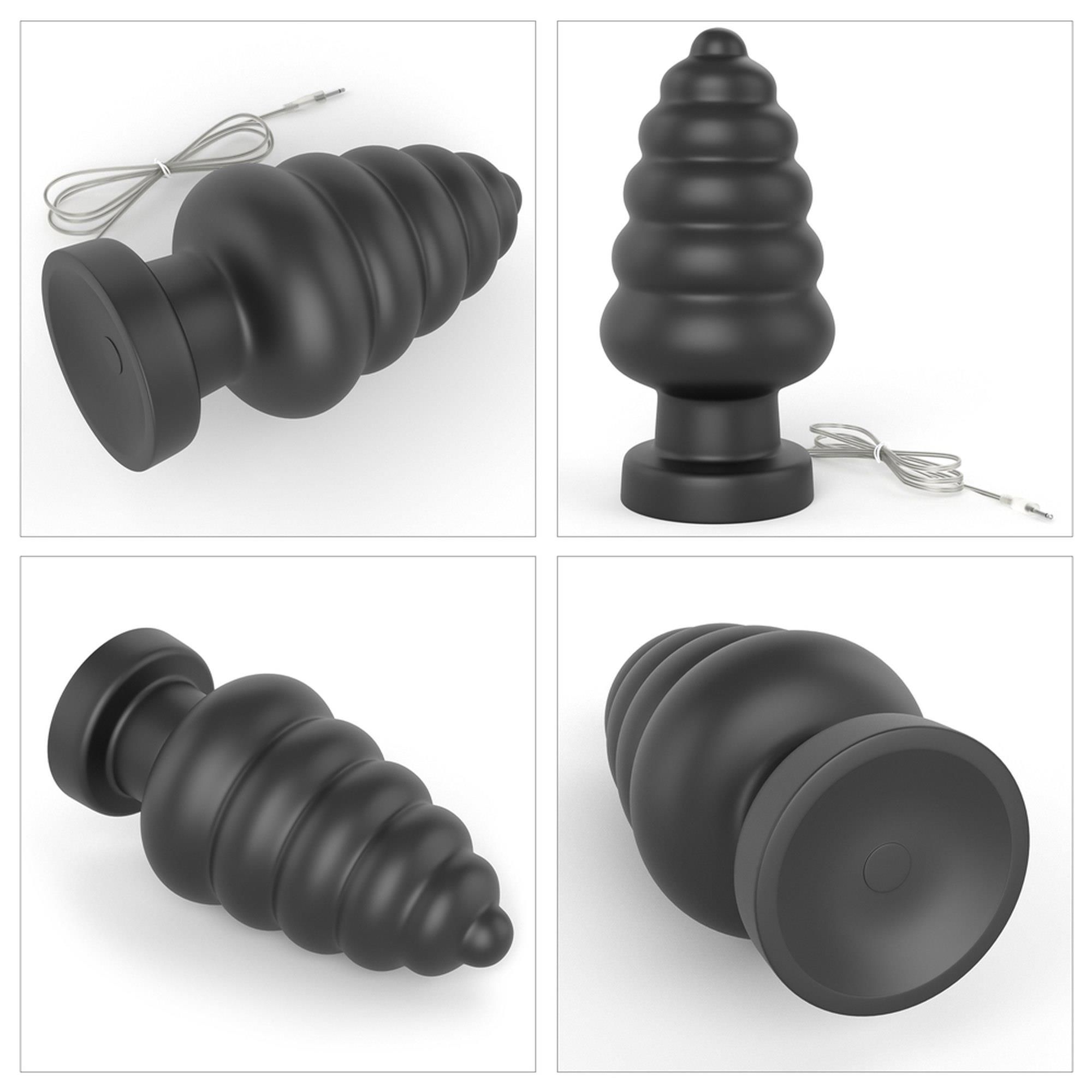 Анальна пробка King Sized Vibrating Anal Cracker 7, 18 см (чорний)
