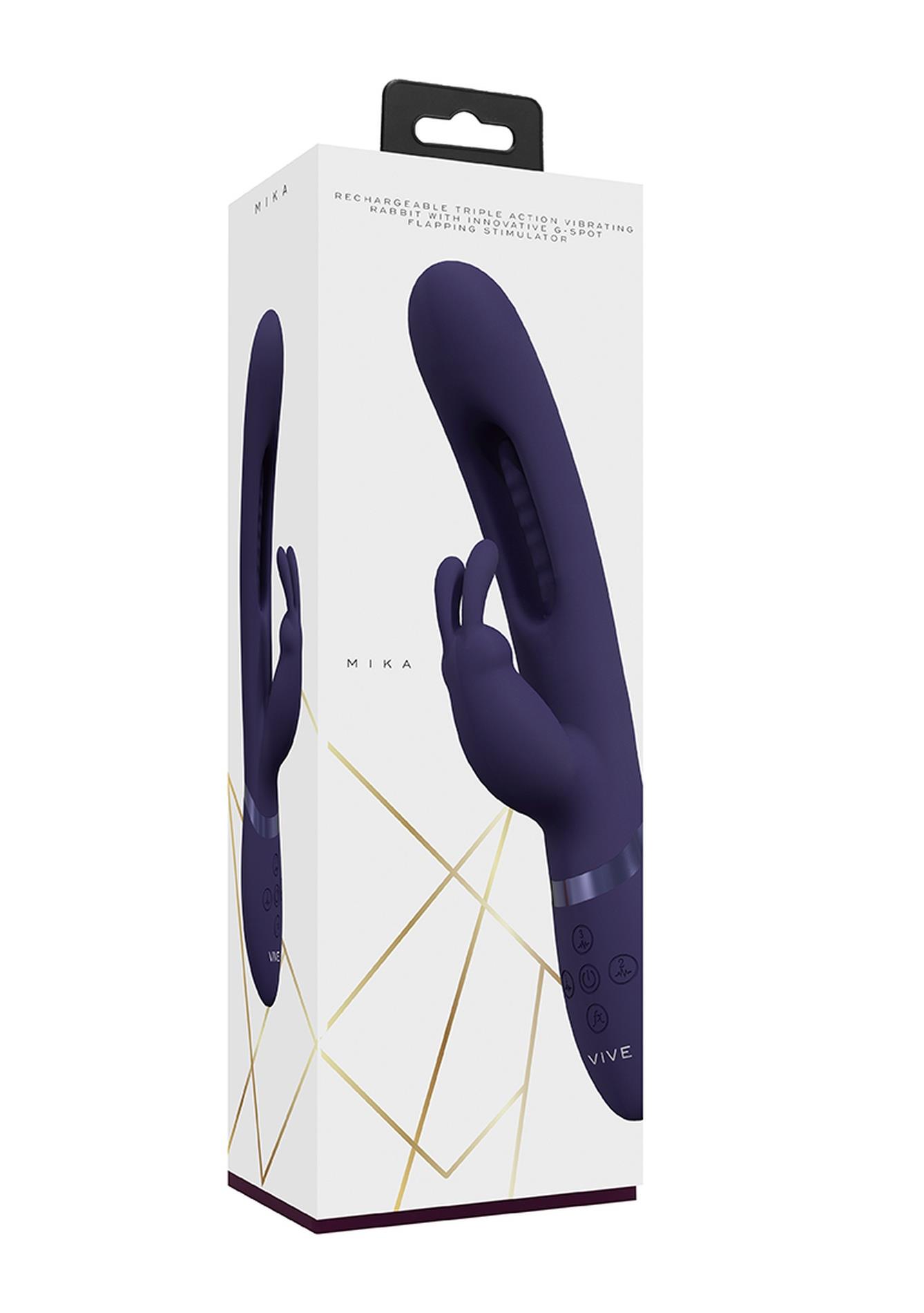 Вибратор-кролик Vive Mika G-Spot, 23.2 см (фиолетовый)
