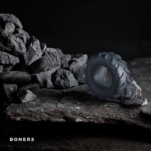 Эрекционное кольцо Boners Tire, 5,5 см (серый)