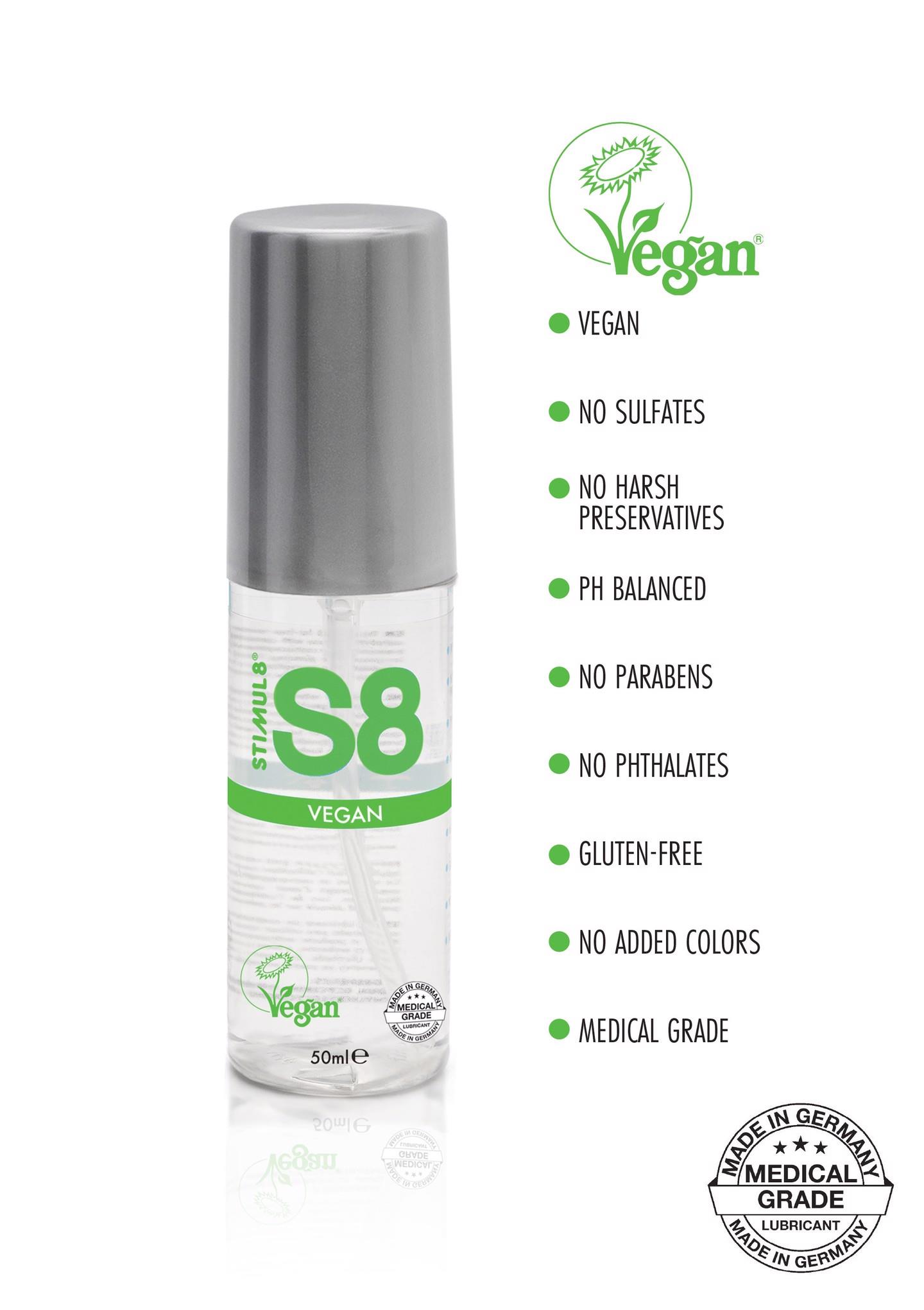 Лубрикант на водной основе Stimul8 S8 Vegan Lube Natural, 50 мл