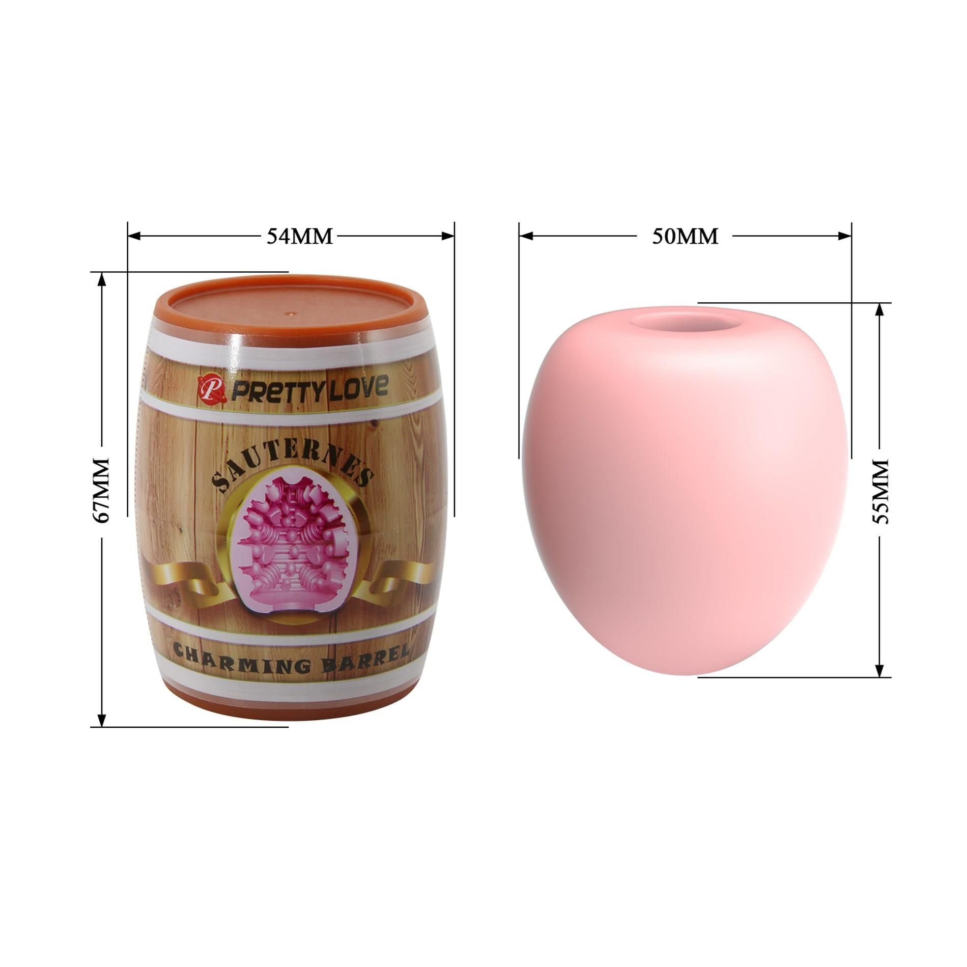Мастурбатор яйцо Pretty Love Bourbon Charming Barrel (розовый)