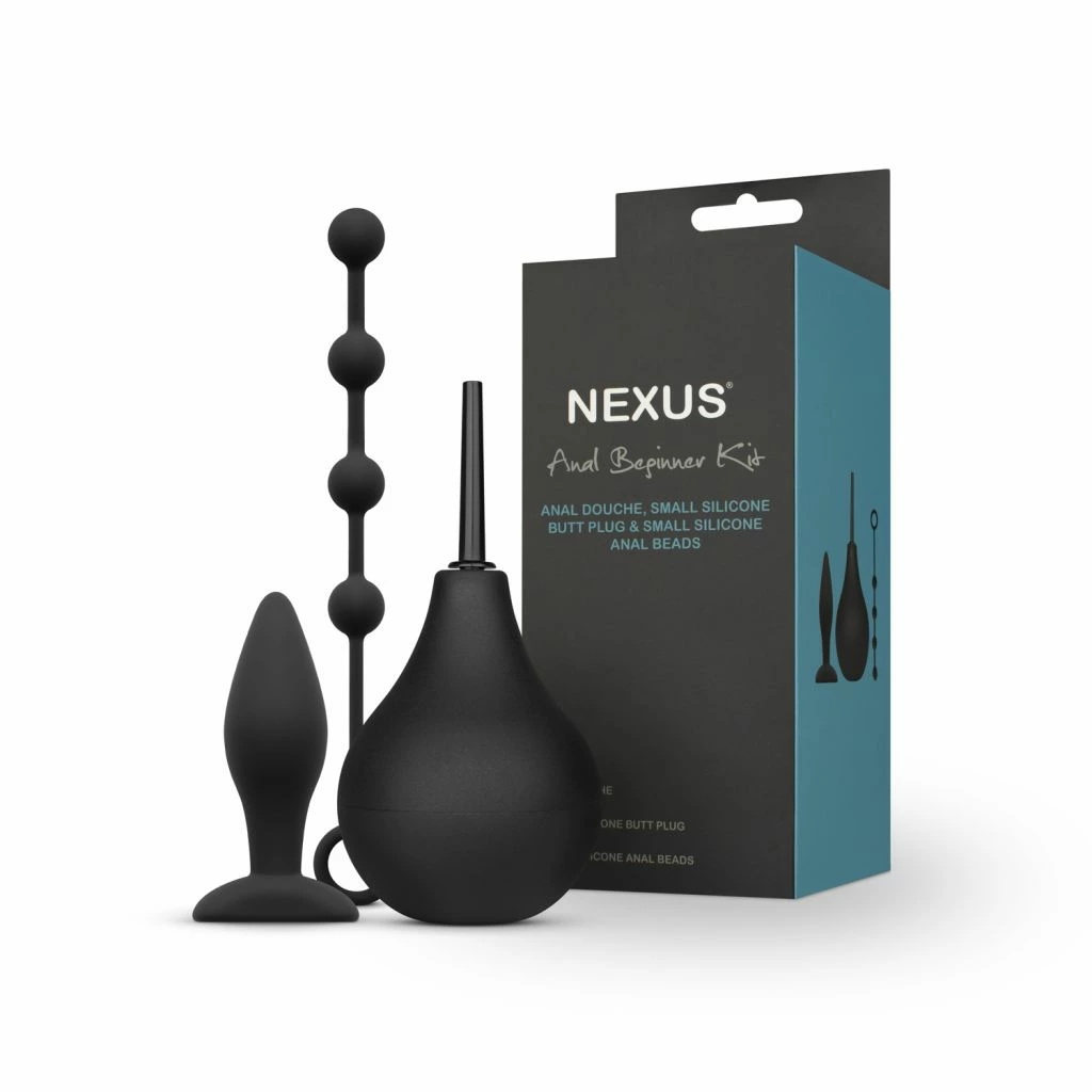 Набор анальных игрушек Nexus Anal Beginner Kit, 3 шт (черный)