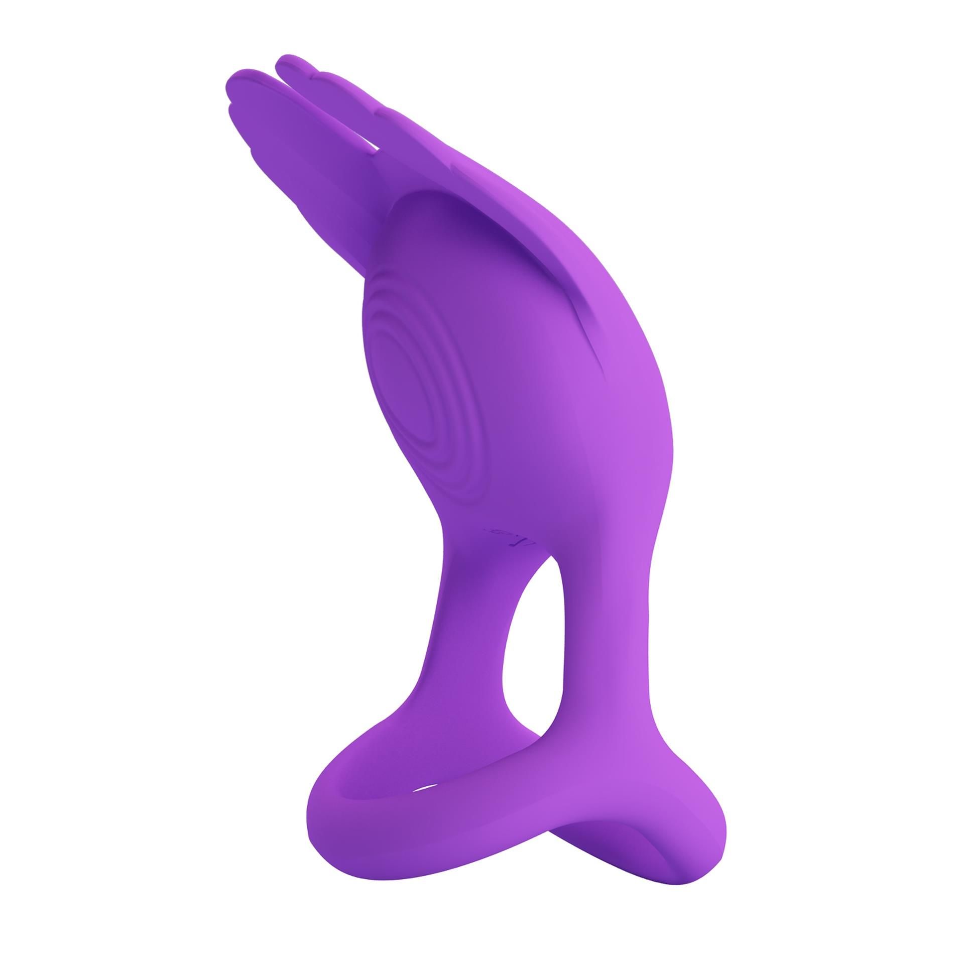 Виброкольцо Pretty Love Silas Vibrant Penis Ring, 9,5 см (фиолетовый)