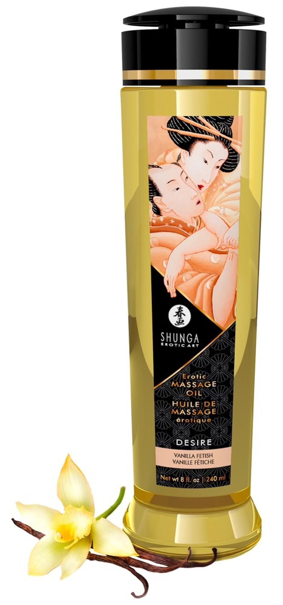 Массажное масло Shunga Erotic Massage ваниль, 240 мл