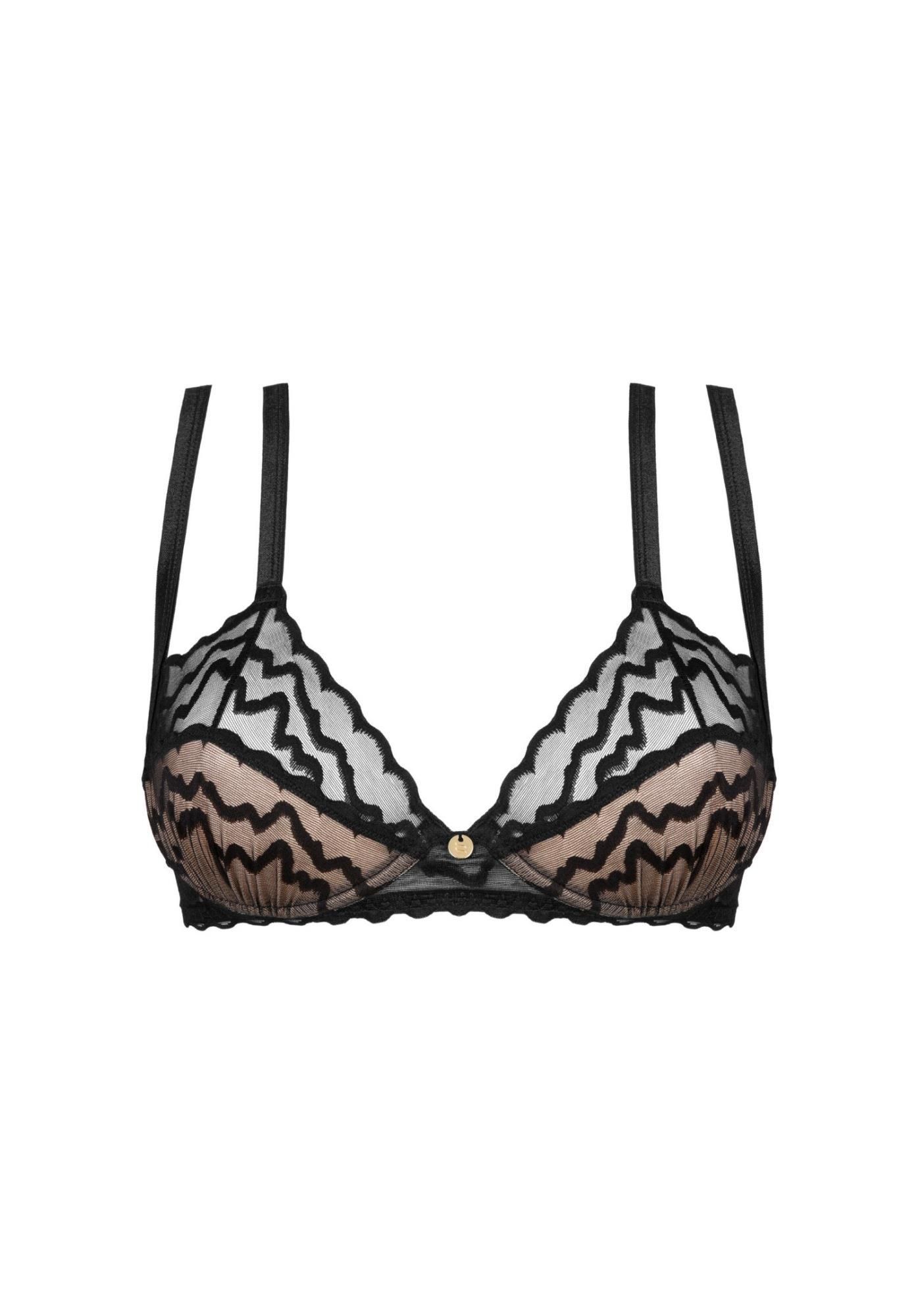 Бюстгальтер Obsessive Arienna, M/L (черный)