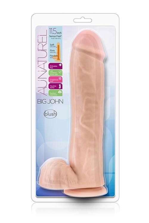 Фаллоимитатор Au Naturel Big John 11.5", 29.2 см (телесный)