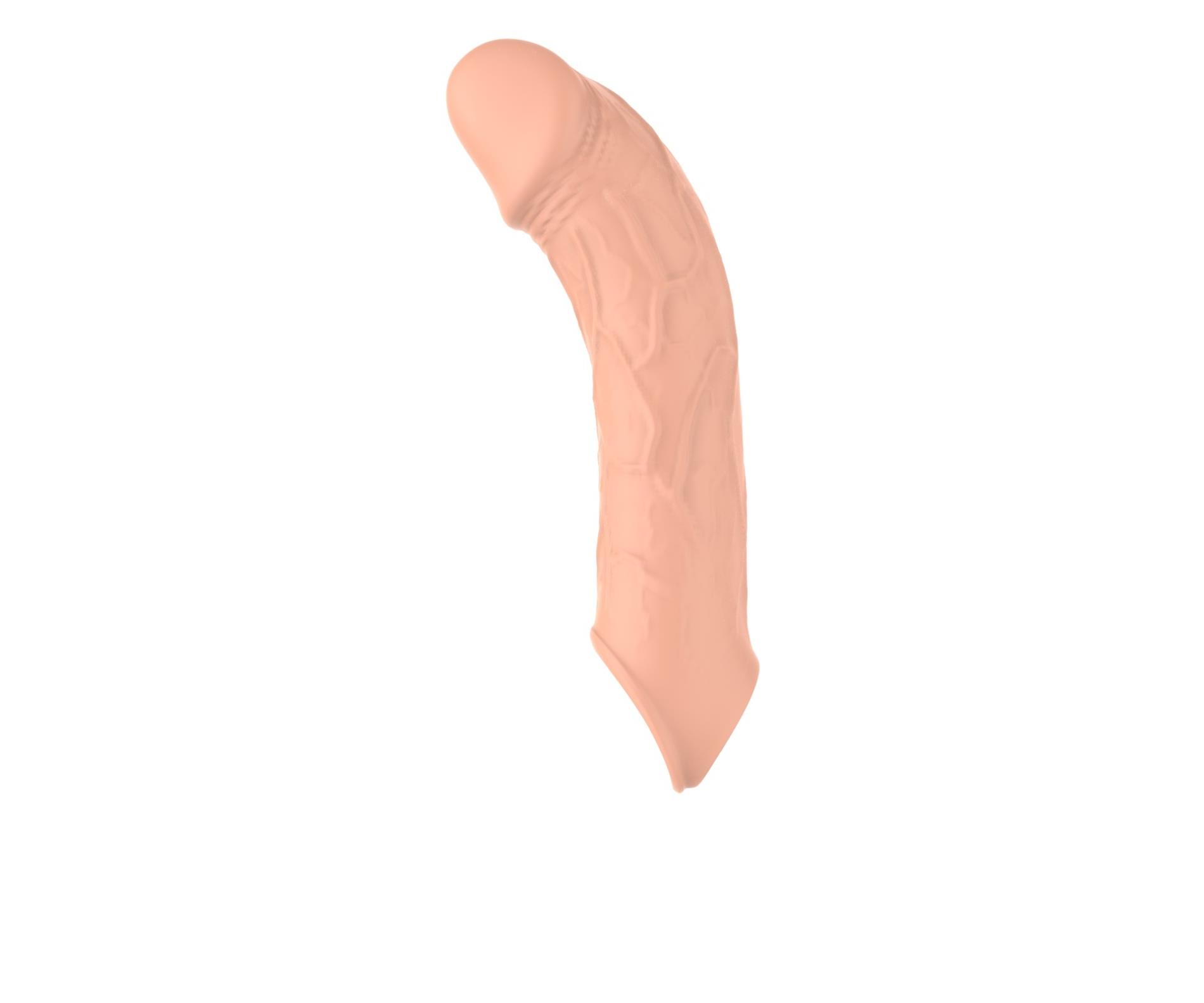 Boys of Toys Vibrating Extension - Nakładka na penisa, W kolorze cielistym, 20 cm