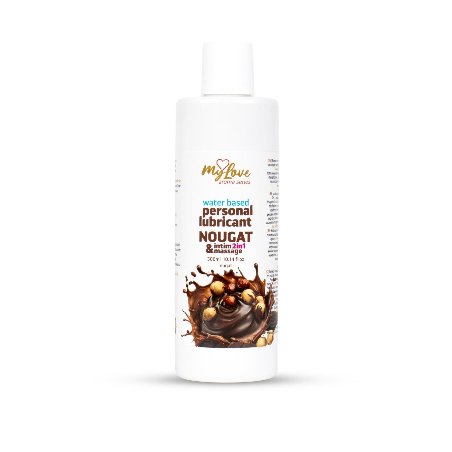 Lubrykant MyLove Aroma Series Intim&Massage 2in1 Nougat, 300 ml