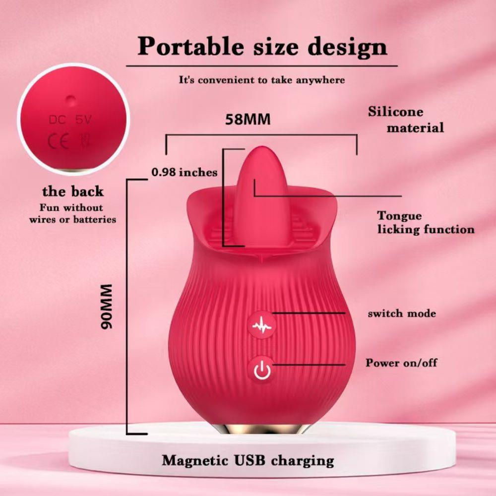 Вибратор B - Series Lyla Petal Bliss, 8.8 см (красный)