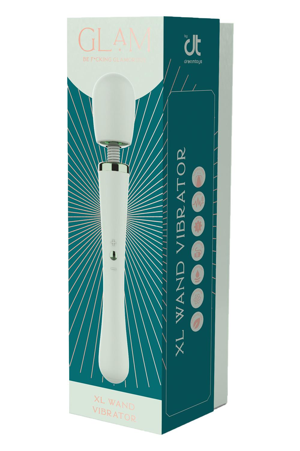 Вибратор Glam XL Wand, 29 см (мятный)