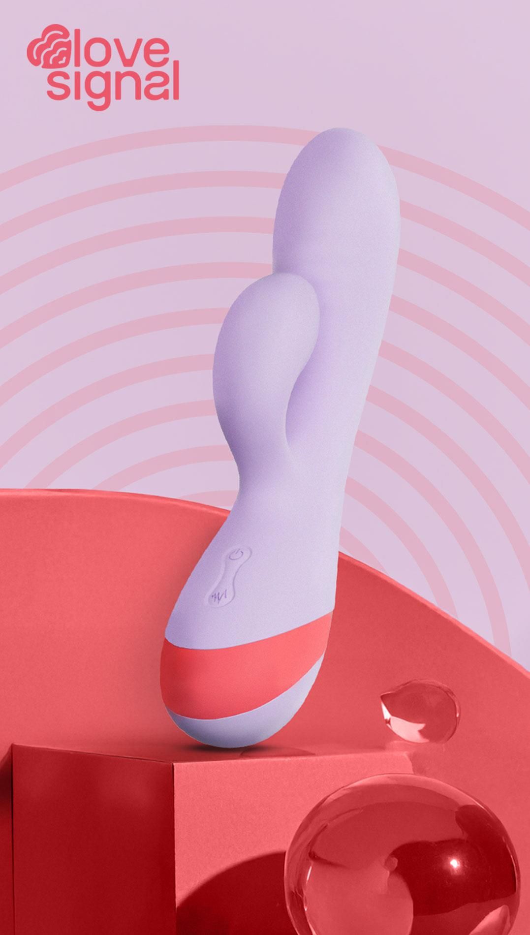 Wibrator królik Dream Toys Twin Toned Duo, 19 cm (fioletowy)