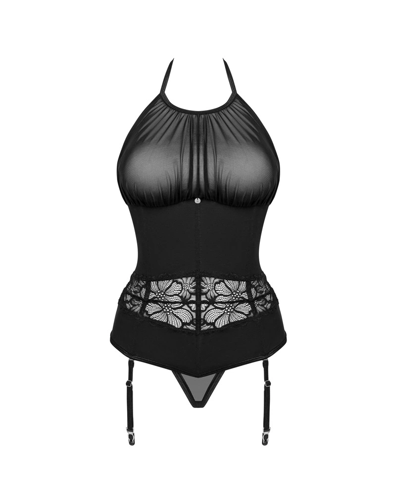 Gorset Obsessive Serafia, XS/S (czarny)