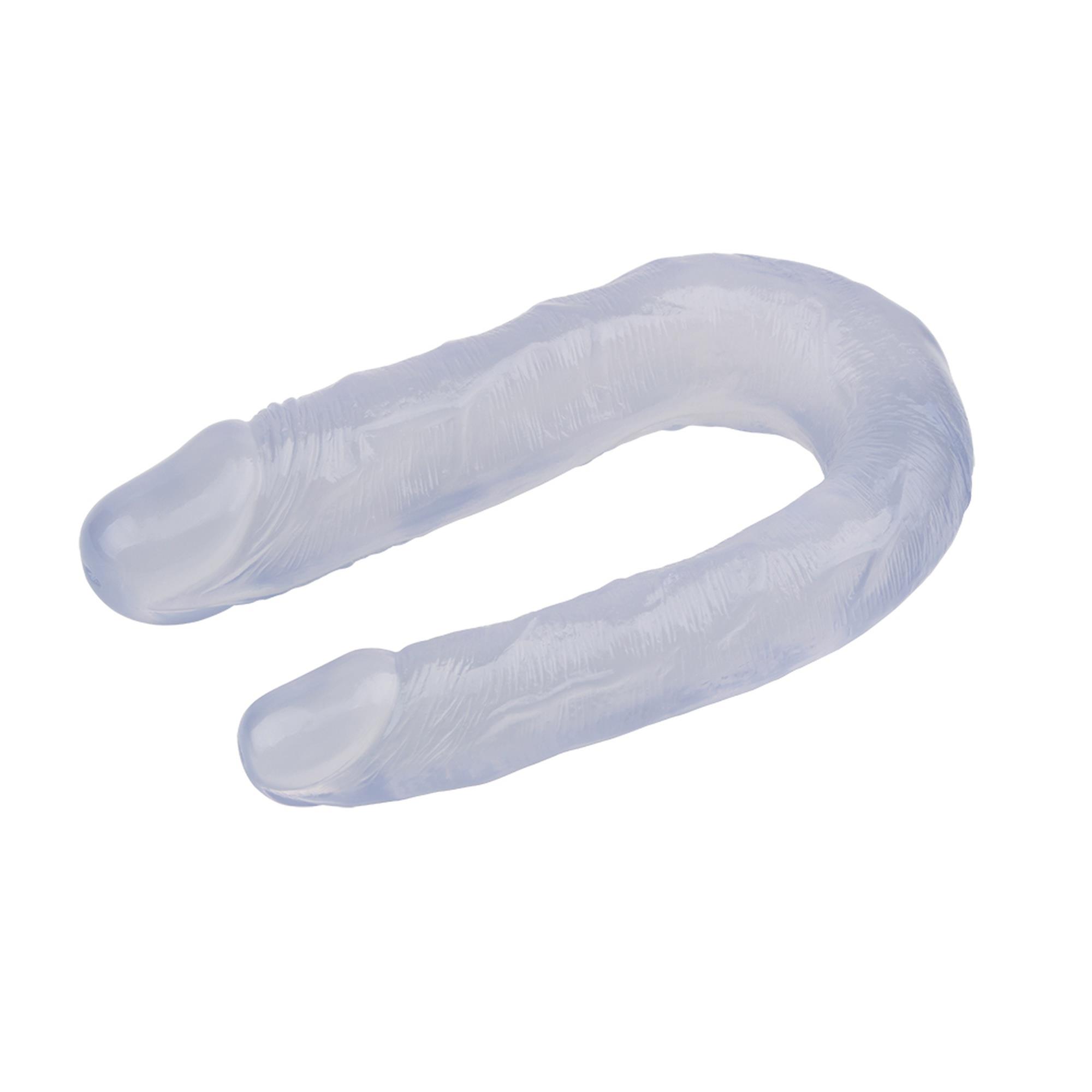 Двухсторонний фаллоимитатор Hi-Rubber Born To Create Pleasure 13 Inch, 34 см (прозрачный)