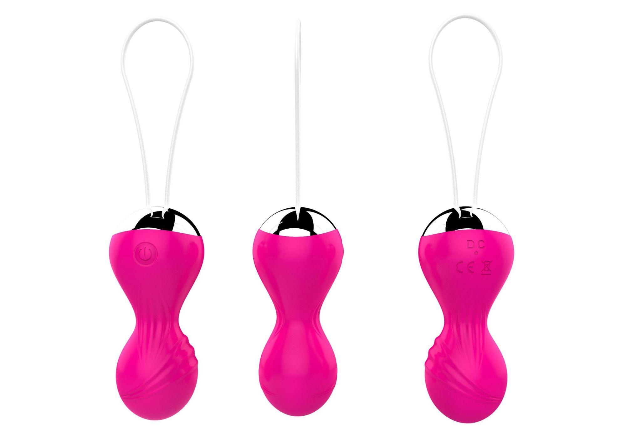 Вагинальные шарики Boss Remote Control Tighten Vibrating Egg, 8 см (розовый)