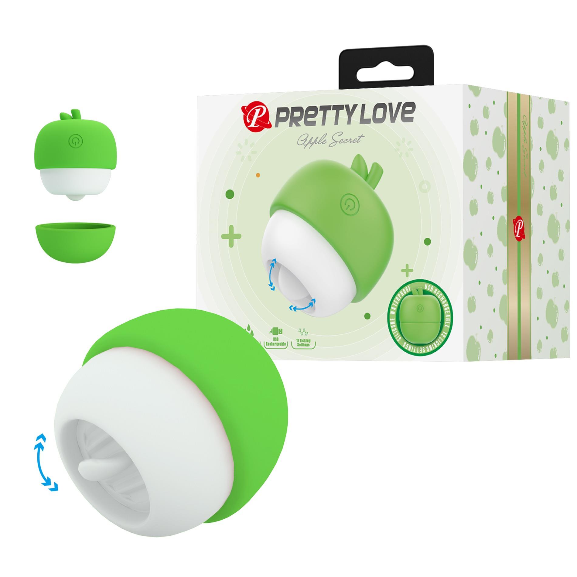 Клиторальный стимулятор Pretty Love Apple Secret (зеленый)