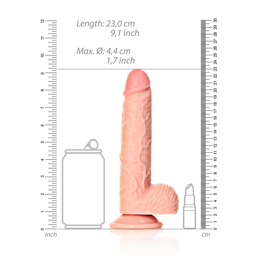Фаллоимитатор RealRock Straight 8", 20,5 см (телесный)