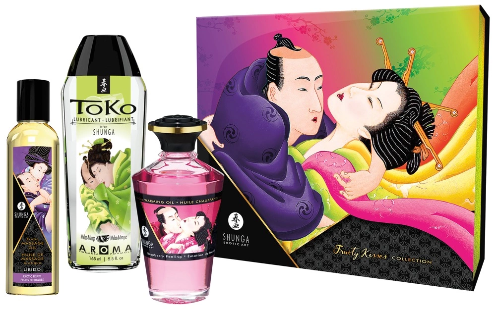 Набор для массажа Shunga Erotic Art Fruity Kisses Collection, 3 шт