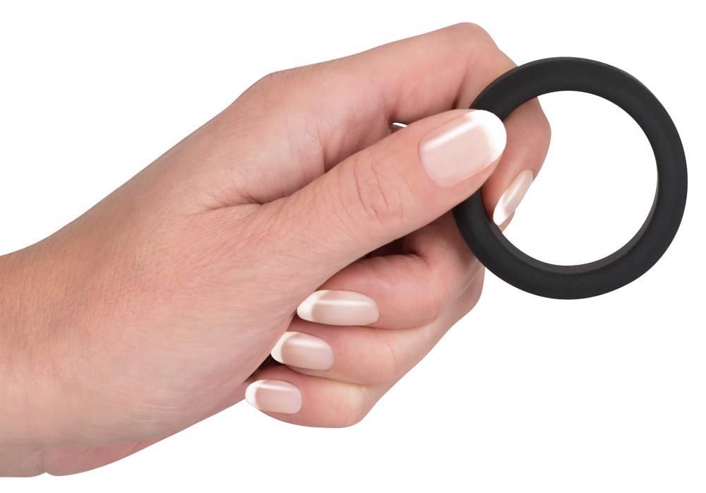 Эрекционное кольцо Velvets Cock Ring, 3,8 см (черный)