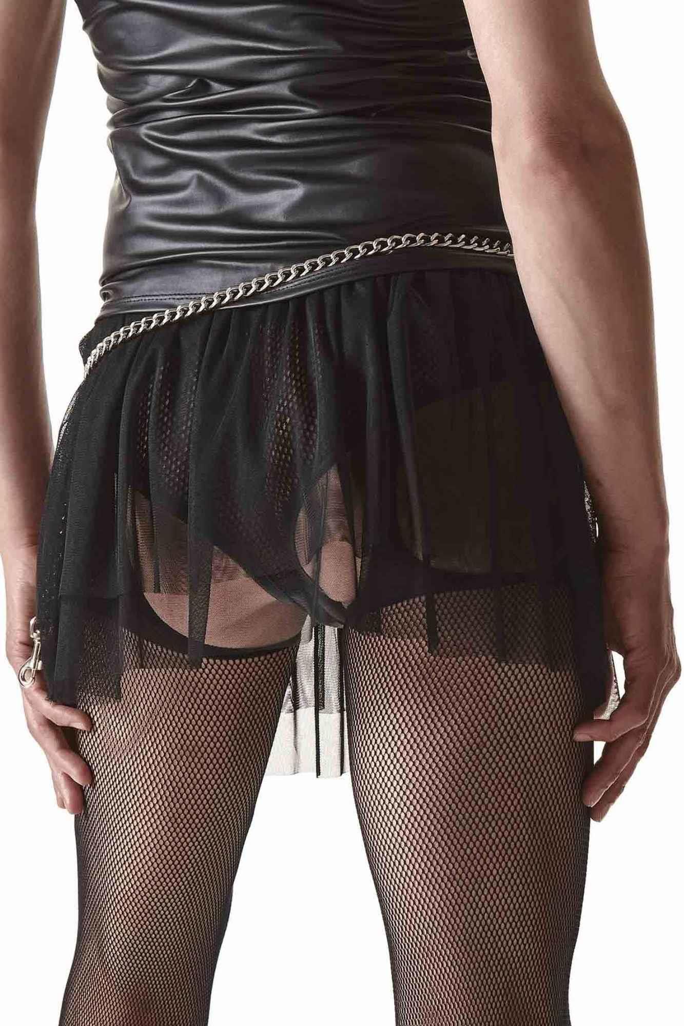 Мини-юбка Regnes Fetish Planet CRD002, L (черный)