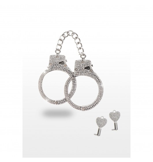 Наручники Taboom Diamond Wrist, 6,5 см (серебристый)